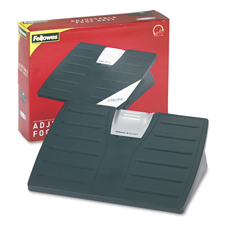 FELLOWES MANUFACTURING Locking Adjustable Footrest with Microban Wayfair